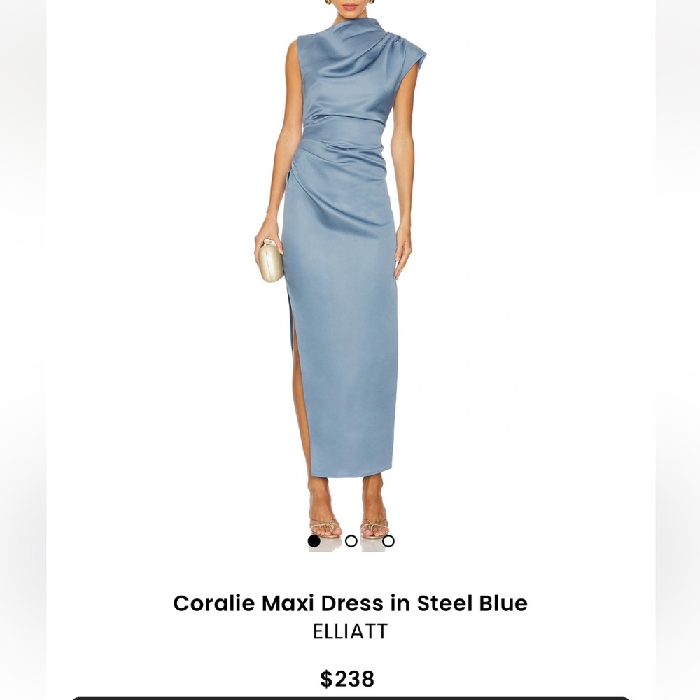 Elliatt Coralie Maxi Dress in Steel Blue - M